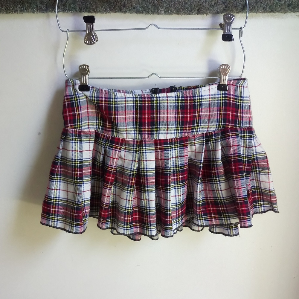 Vintage 90s plaid Tripp NYC mini skirt